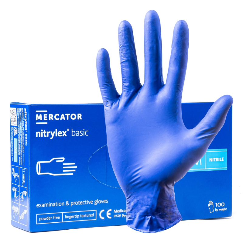 Nitrile protective gloves